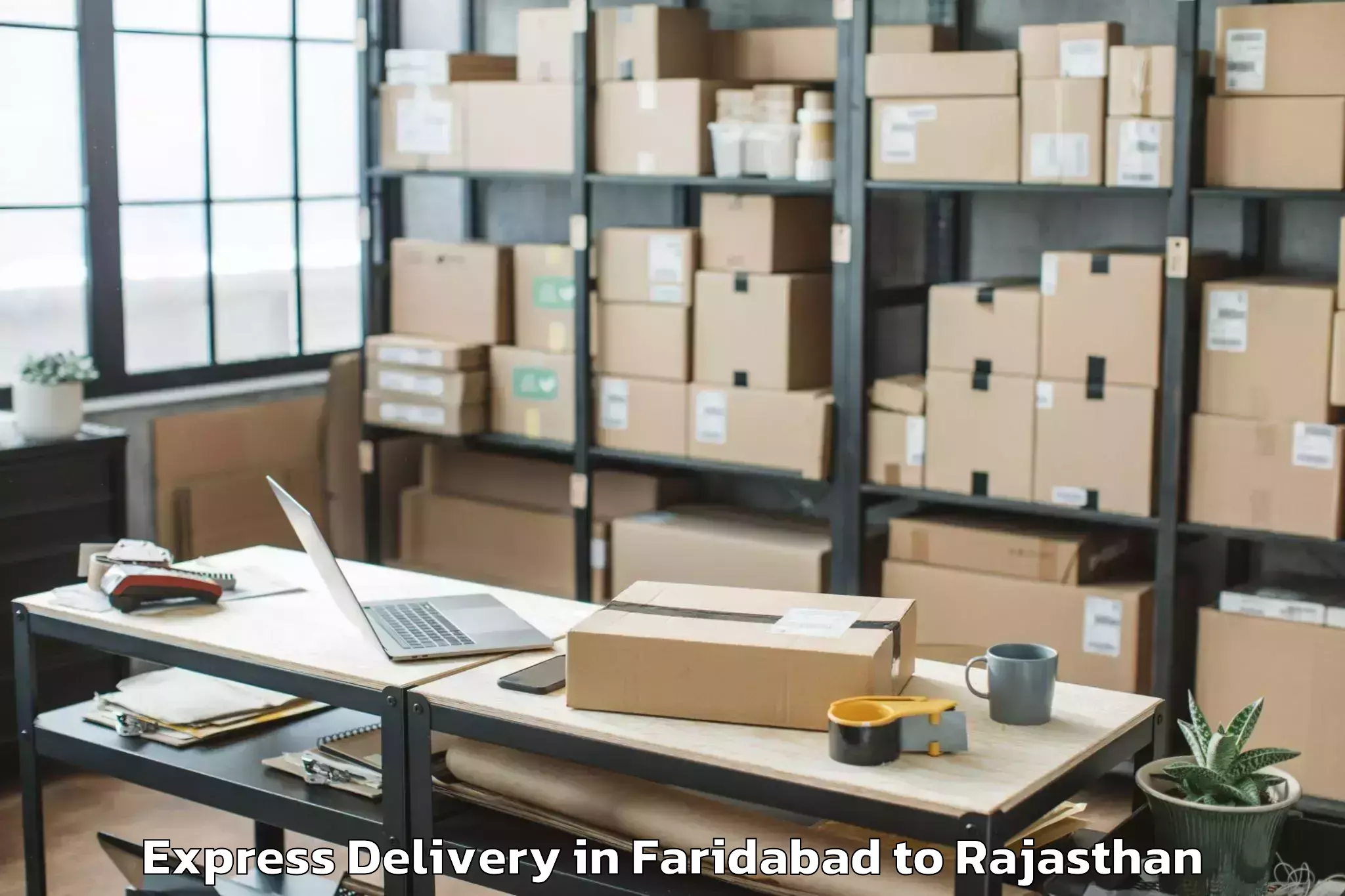 Top Faridabad to Antah Express Delivery Available